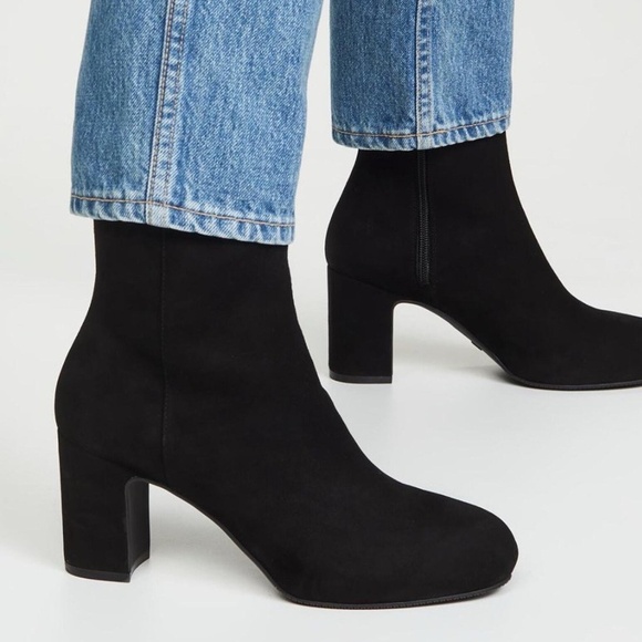 Stuart Weitzman Shoes - ✨NWT✨ STUART WEITZMAN Gianella Block Heel Booties Boots in Black Sz 9M, EU 39.5